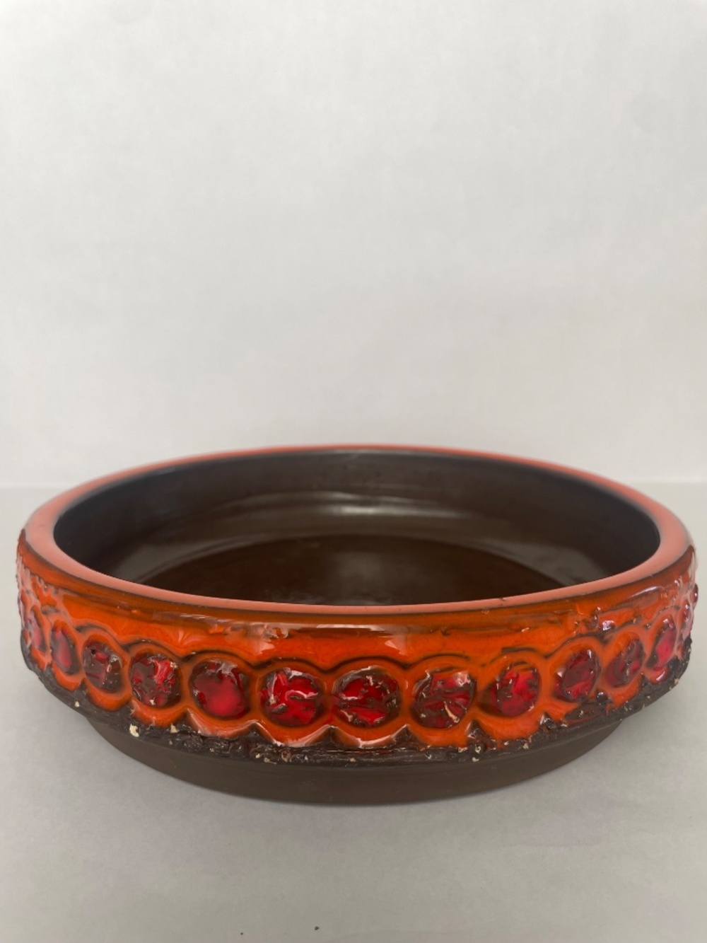 Vintage Norrmans Motala Pottery Bowl Dish Mid-Century Pottery Art Scandinavian